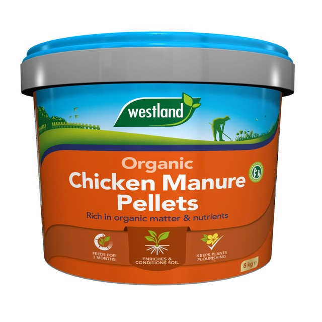 Westland Organic Chicken Manure Pellets 8kg (British brand)