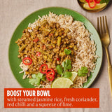 Merchant Gourmet Lentil Thai Green Curry 280g, imported from the UK