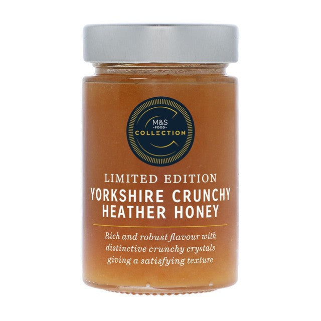 M&S Crunchy Heather Honey 250g, imported from the UK