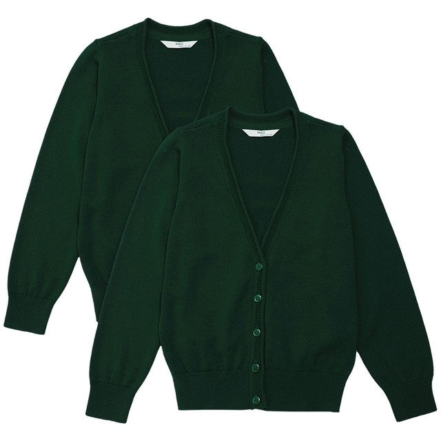 M&S children's cotton cardigan with StayNEW 9-10 years, imported from the UK