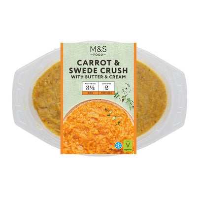 M&S M&S Gulrot & Kålrot Mos Vegetabilsk Tilbehør 300g- Kjøp online hos McGrocer
