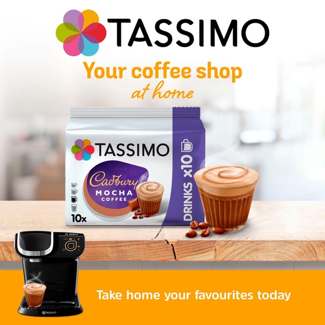 Tassimo Cadbury Mocha coffee pods 10 pack, UK version