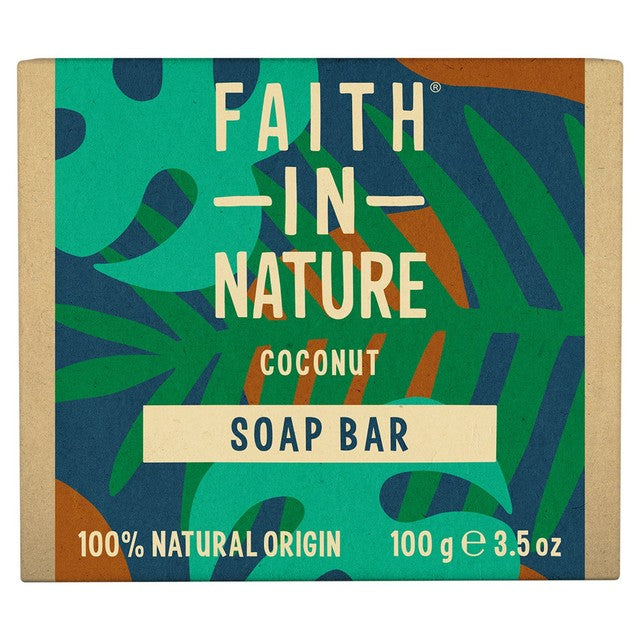 Faith In Nature coconut hand soap bar 100g - British product