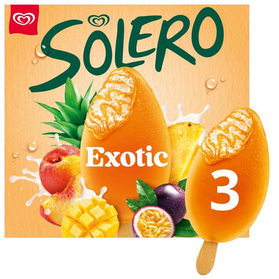 Wall's Solero Eksotisk Iskrempinner 3 x 90ml