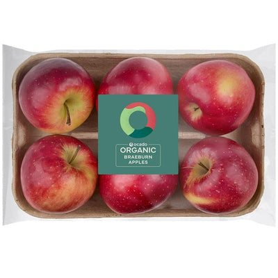 Ocado Bio Braeburn Äpfel Schale 6er-Packung