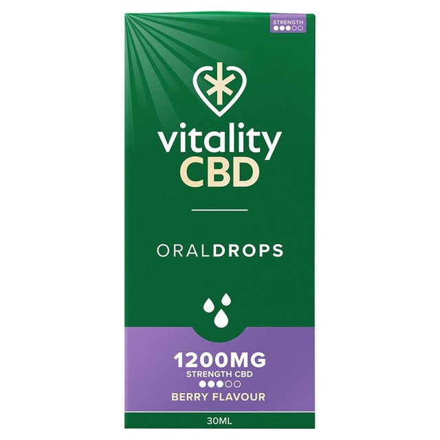 Vitality CBD Berry Oral Drops 30ml (British brand)
