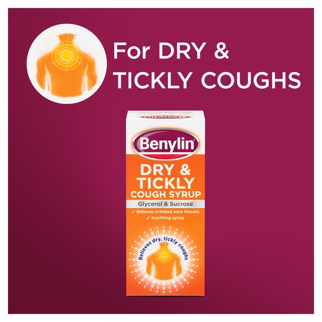 Benylin dry and tickly cough syrup 300ml - British product