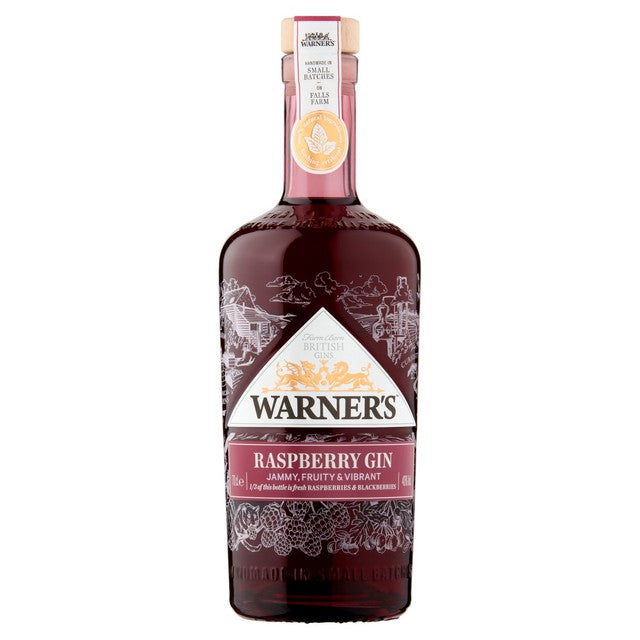 Warner's raspberry gin 70cl (British brand)