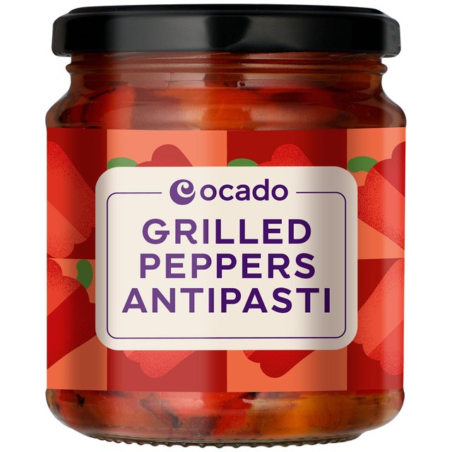 Ocado Grilled Peppers Antipasti 280g, imported from the UK