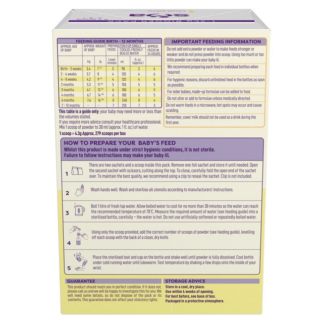 SMA First Infant Baby Milk Powder 1.2kg (British brand)