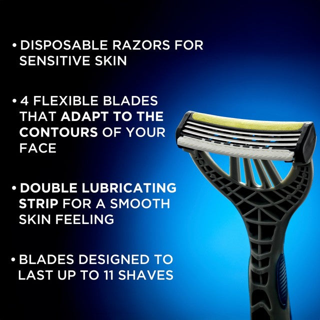 Wilkinson Sword Xtreme 3 Ultimate Plus men's disposable razors (British brand)
