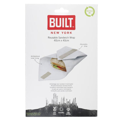 Built Gjenbrukbar antimikrobiell sandwich-wrap 40 cm x 40 cm