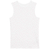 M&S girls heart print cotton vests 4-5 years, imported from the UK