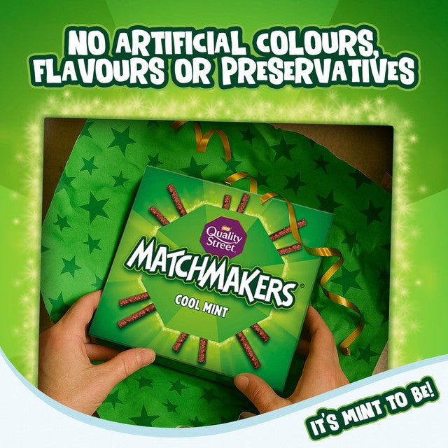 Quality Street Matchmakers Cool Mint chocolate sticks 120g, imported from the UK