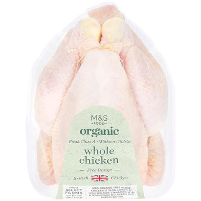 M&S Organic Free Range Whole Chicken 1.8kg
