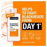 Neutrogena blackhead eliminating toner with 0.5% salicylic acid 200ml, imported from the UK