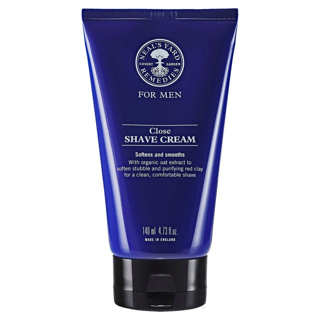Neal's Yard Remedies Men's Close Shave Cream 140ml, imported from the UK