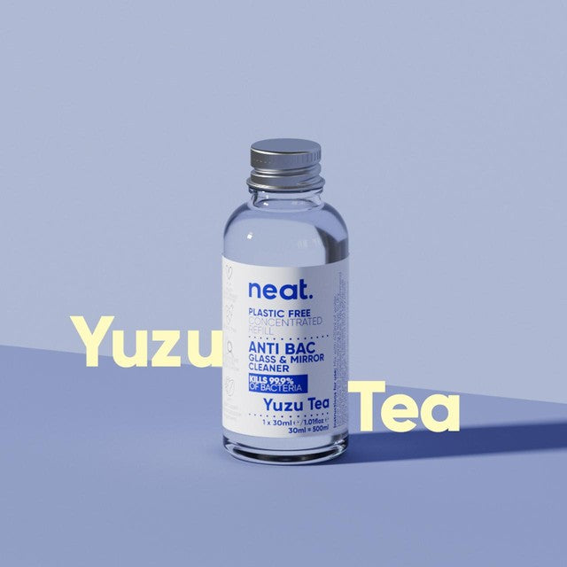 Neat Anti-Bac Glass Cleaner Concentrate Yuzu Tea 30ml, imported from the UK