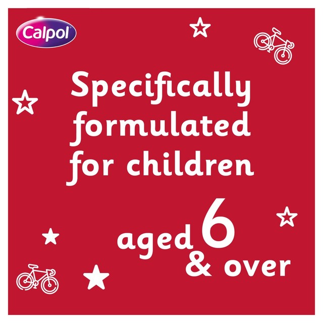 Calpol children's pain relief oral suspension strawberry flavour 80ml - British product