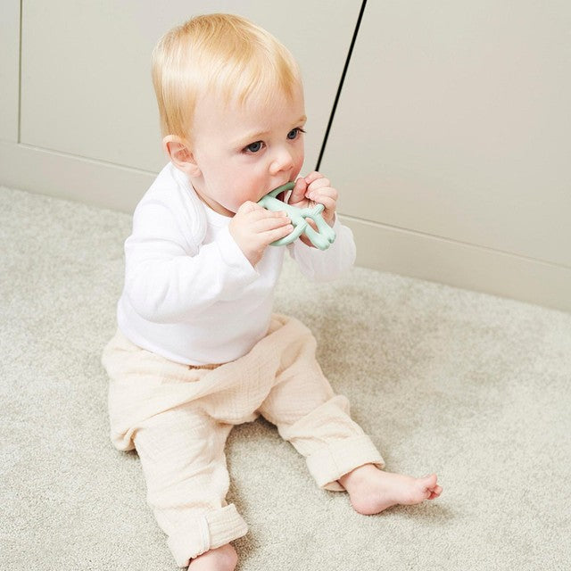 Matchstick Monkey Mint Green Teether, imported from the UK