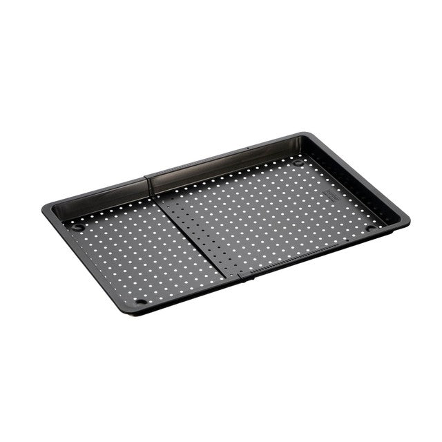 Pyrex crisper extendable baking tray 34-49cm x 30cm, imported from the UK