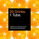 Phizz orange daily energy effervescent tablets 20 pack, imported from the UK