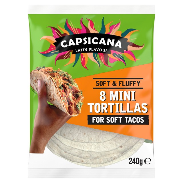 Capsicana plain tortilla wraps 8 pack - British product