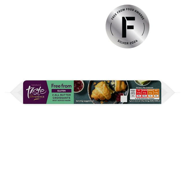 Sainsburys Free From All Butter Croissants Taste the Difference x2 140g