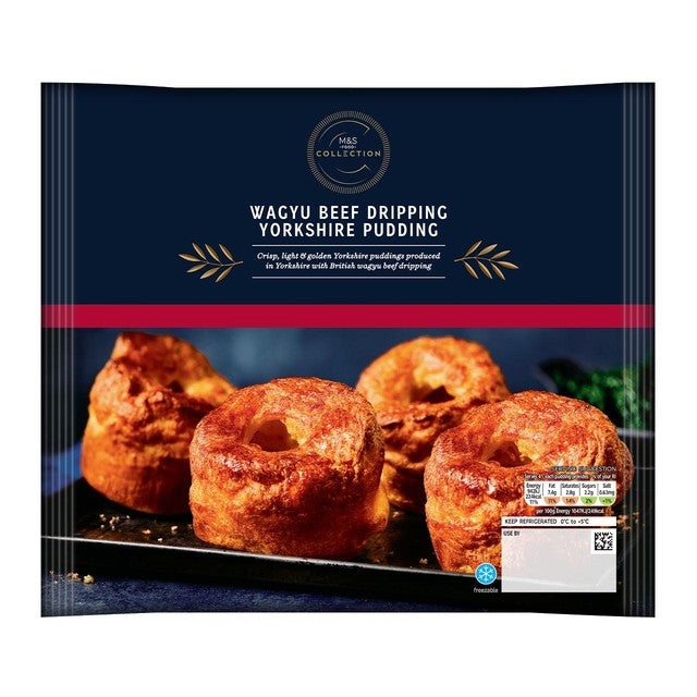 M&S wagyu beef dripping Yorkshire puddings 360g, imported from the UK