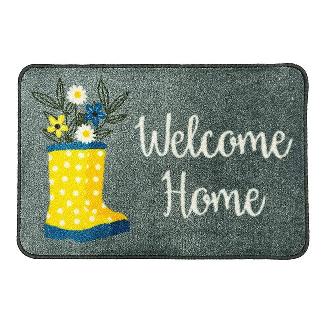 Mighty Mats washable mat Welcome Home Wellies 50x75cm - British product