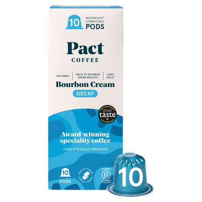 M&S Pact Bourbon Cream Decaf Coffee Pods 10s- Buy online at McGrocer