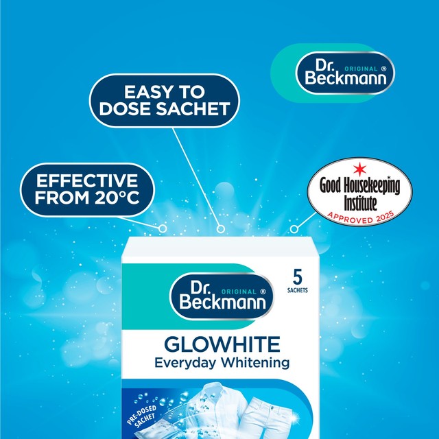 Dr. Beckmann Glowhite Intensive Whitener Powder 5 x 40g - British product