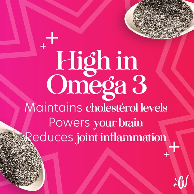 Whitworths Chia Seeds mild nutty flavour high in omega 3 (British brand)