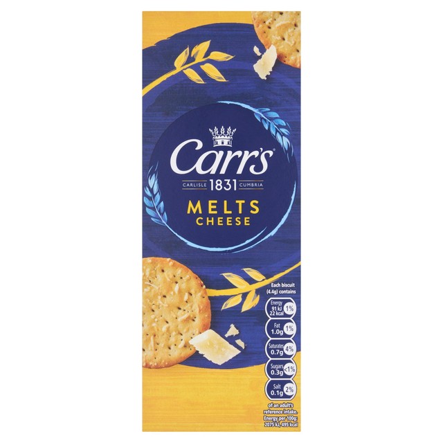 Carr's Melts Cheese Crackers 150g - British product