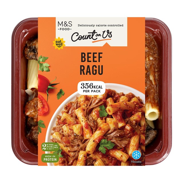 M&S Rinderhackfleisch-Ragout-Pasta-Fertiggericht 360g, importiert aus Großbritannien