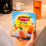 Lipton iced tea peach cold brew bags 10 count - British product