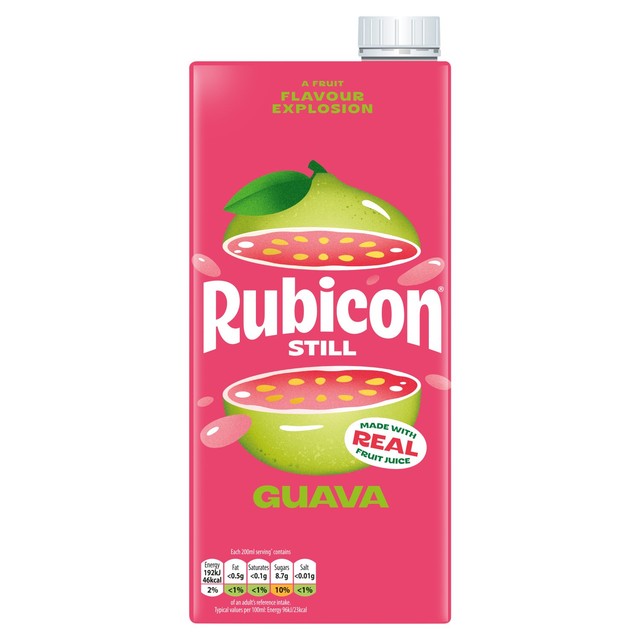 Rubicon guava juice drink 1L, imported from the UK