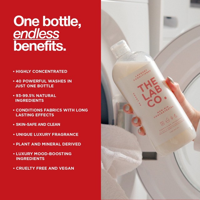 The Lab Co. energising non-bio fabric conditioner 1L (British brand)