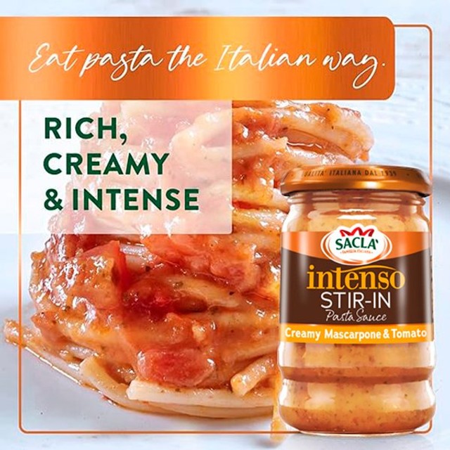 Sacla Tomato Mascarpone stir-in sauce 190g (British brand)