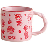 M&S colour change mug romance icons 9.5 cm - British product