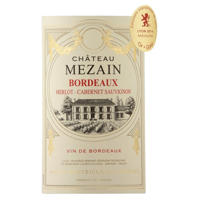 Chateau Mezain Claret Bordeaux Red Wine 75cl - British product