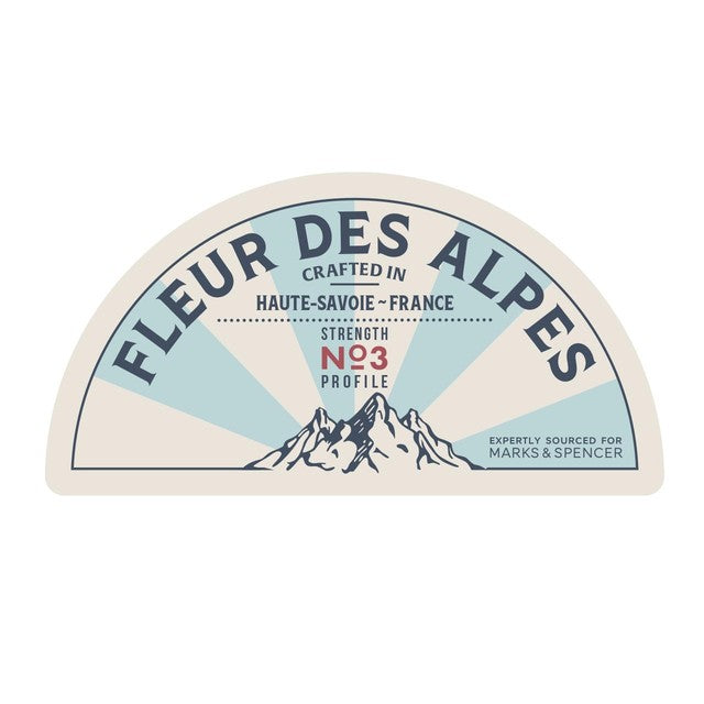 M&S Fleur Des Alpes cheese 220g, imported from the UK