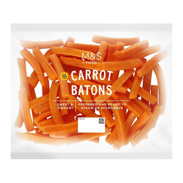 Bâtonnets de carottes M&S 400 g, importés du Royaume-Uni