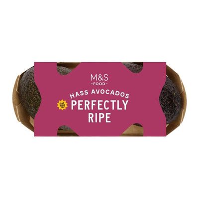 Avocats Hass parfaitement mûrs M&S, format moyen, paquet de 2