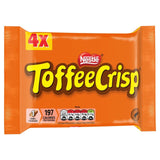 Toffee Crisp Biscuit Bars multipack caramel cereal 4 x 38g (British brand)