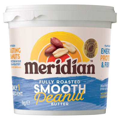 M&S Meridian Smooth Peanut Butter 100% 1kg- Buy online at McGrocer