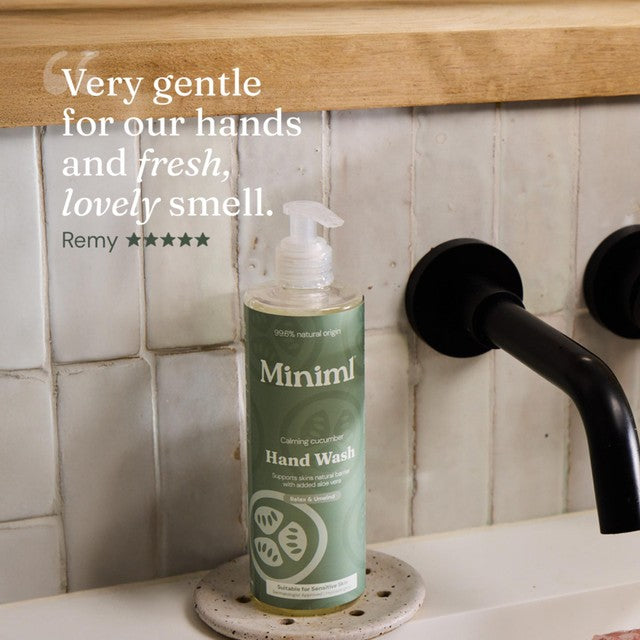 Miniml Hand Soap Refill Cucumber & Aloe Vera 1L, imported from the UK