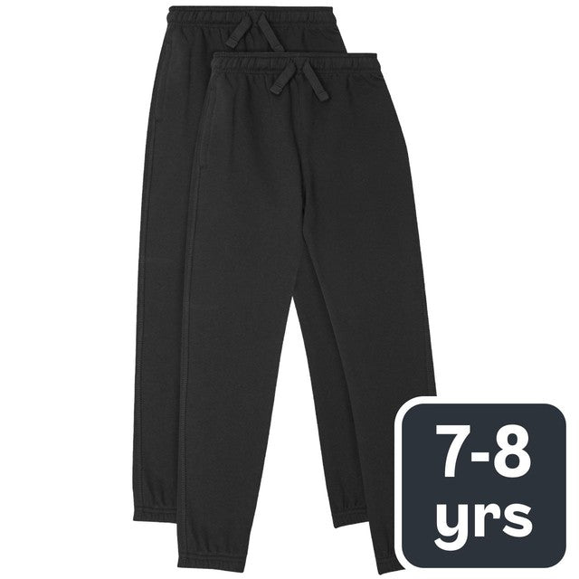 M&S kids' joggers black 7-8 years, imported from the UK
