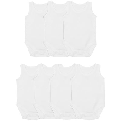 Bodys sans manches en coton M&S M&S, bodys blancs pour bébé, 2-3 ans - Acheter en ligne chez McGrocer