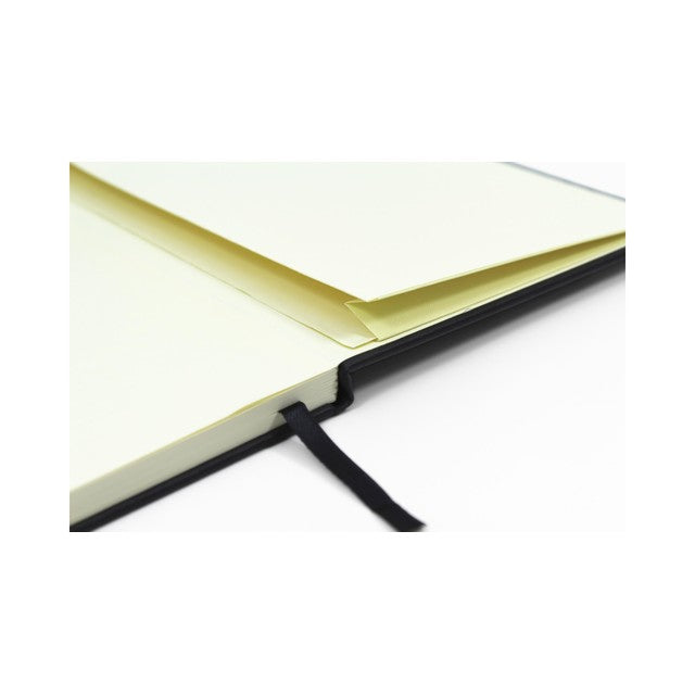 Sinclairs Silvine A5 Executive Soft Feel Notebook Black cover (British brand)